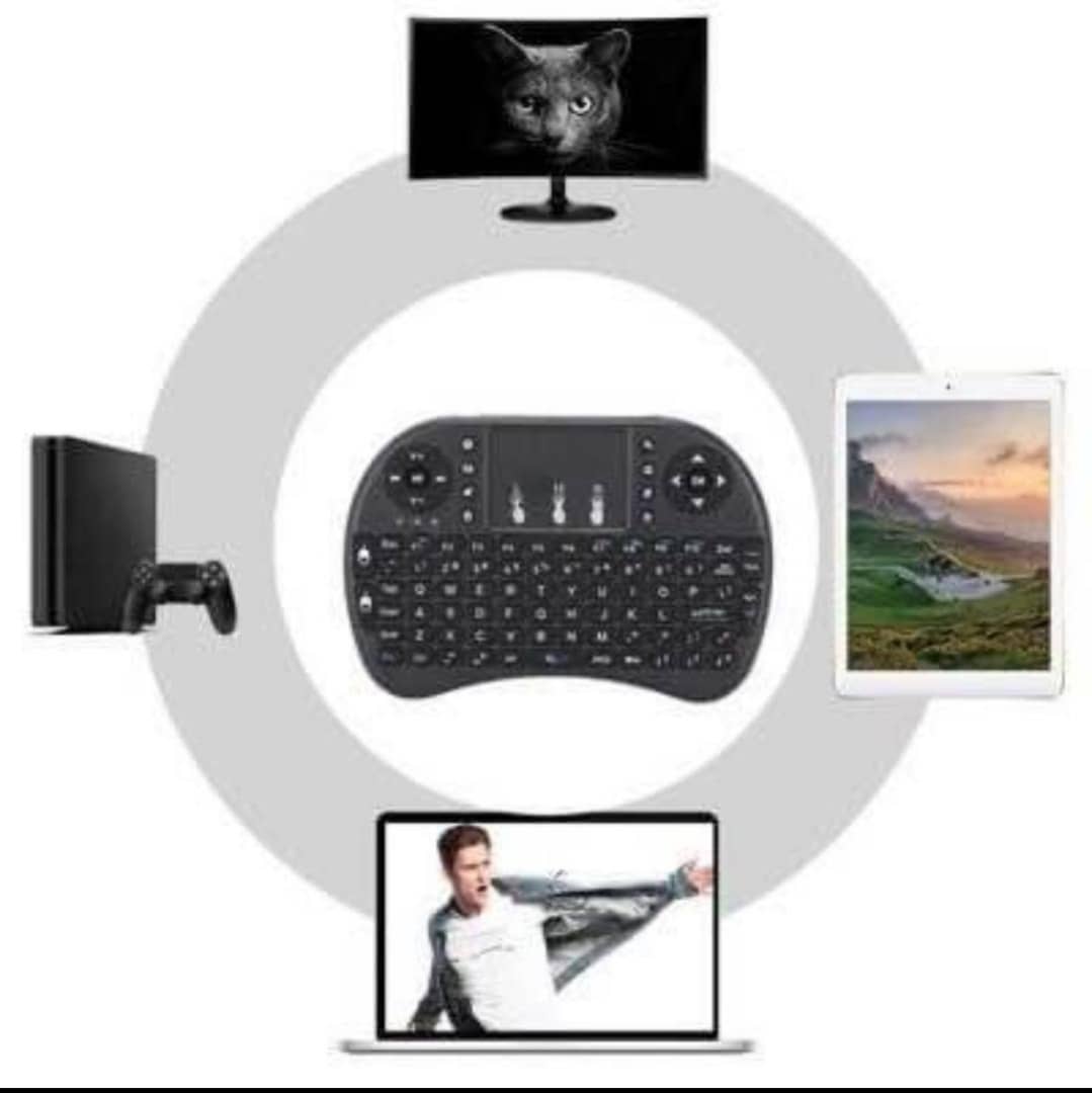 Mini Clavier Sans Fil Rétroéclairé avec Pavé Tactile – Tout-en-un pour un Contrôle Total 🖥️🎮📺