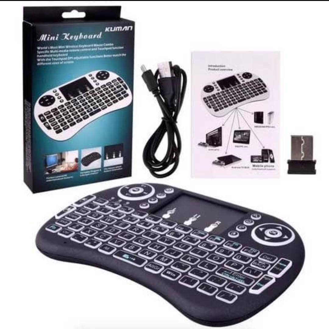 Mini Clavier Sans Fil Rétroéclairé avec Pavé Tactile – Tout-en-un pour un Contrôle Total 🖥️🎮📺