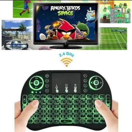 Mini Clavier Sans Fil Rétroéclairé avec Pavé Tactile – Tout-en-un pour un Contrôle Total 🖥️🎮📺
